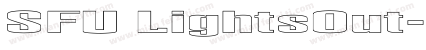SFU LightsOut字体转换